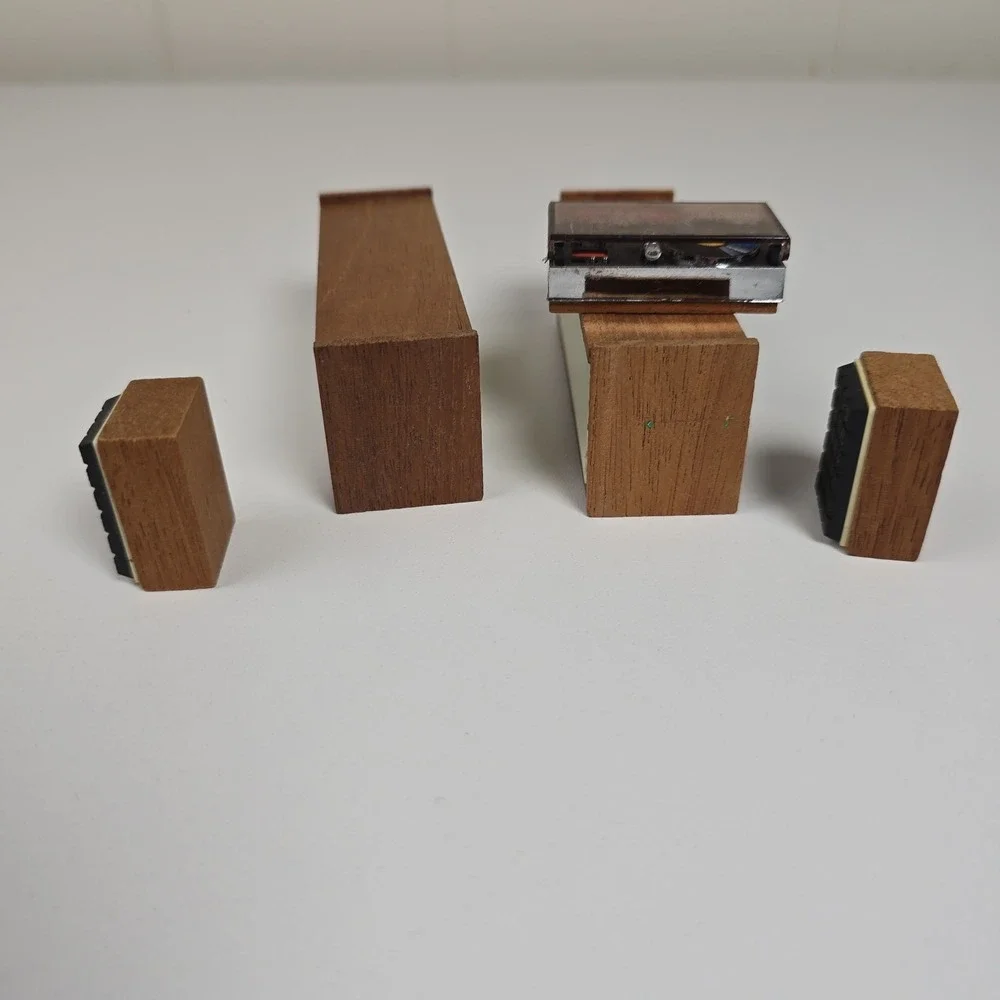 Lundby Dollhouse Record Player Stereo Set with Cabinet & Speakers 70s Beautiful!